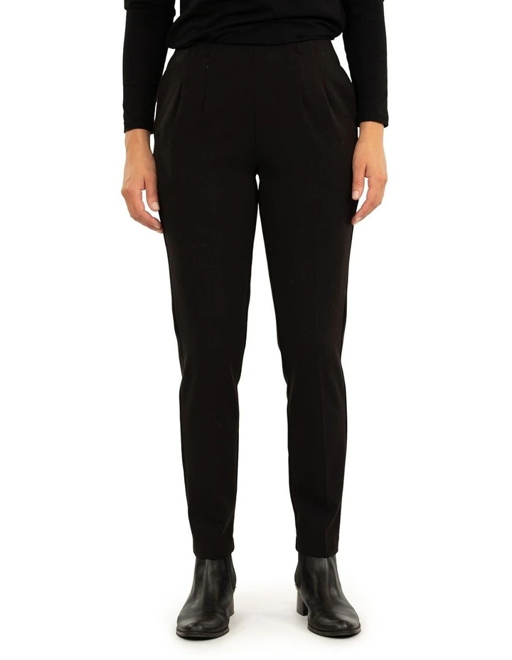 Ponti Classic Pant With Pockets in Black image 1
