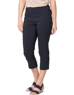 Sandy Stretch 7/8 Pull On Jeans in Black