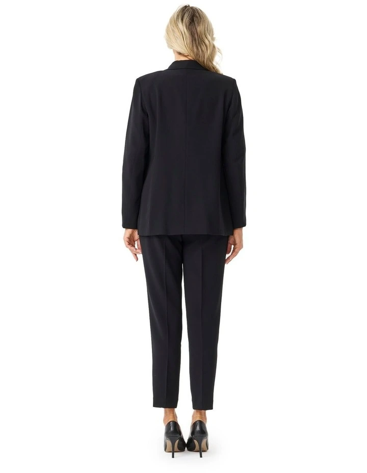 Mara Double Breasted Jacket in Black image 2