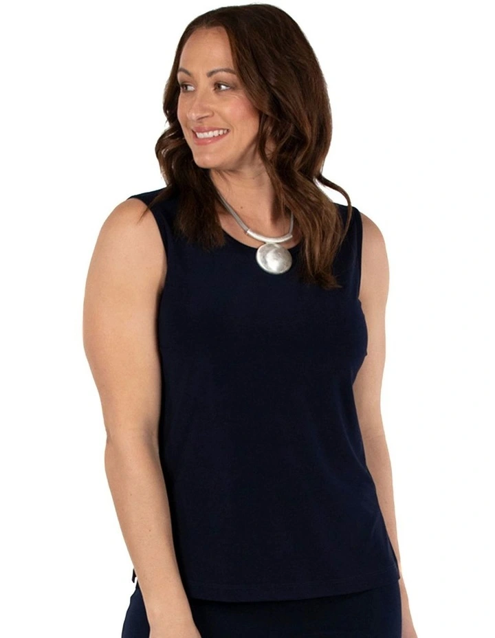 Hush Shorter Camisole in Blue image 6