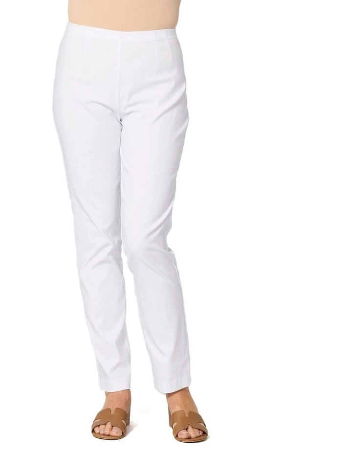 Chaucer Long Narrow Pant in White image 1