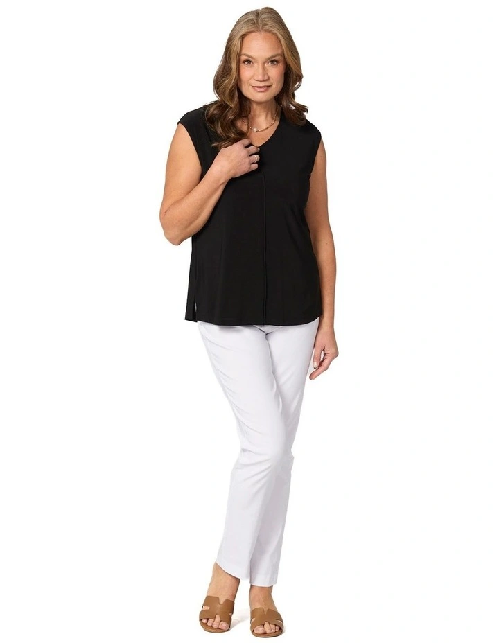 Chaucer Long Narrow Pant in White image 4