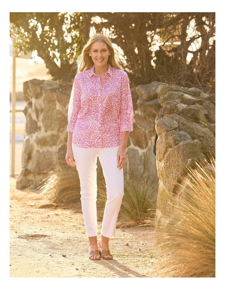 Chaucer Long Narrow Pant in White image 7