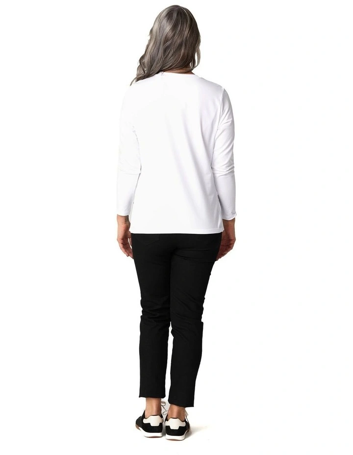 Suzy Stretch Pull On Jean in Black image 2