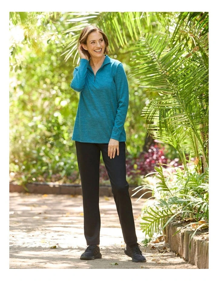 Hedrena Pull On Slim Leg Pant in Black image 7