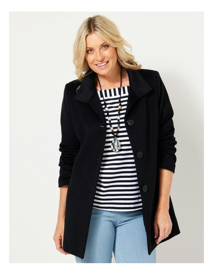 Fella Hamilton Zarina Classic Line Coat in Black | MYER
