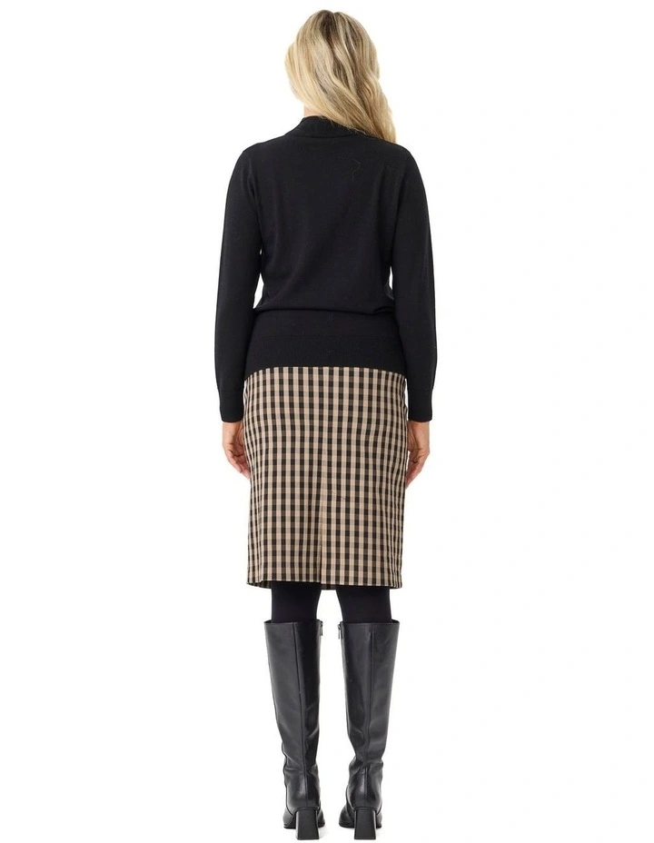 Viola Turtle Neck Sweater in Black image 2