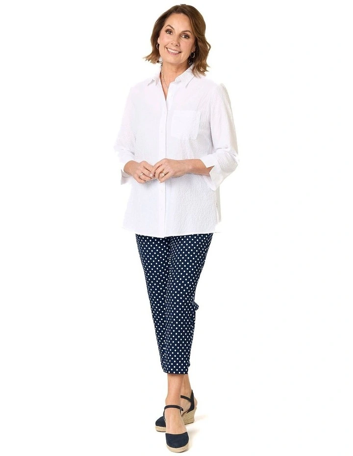 Spot Dot 7/8 Stretch Pant in Navy Multi image 3