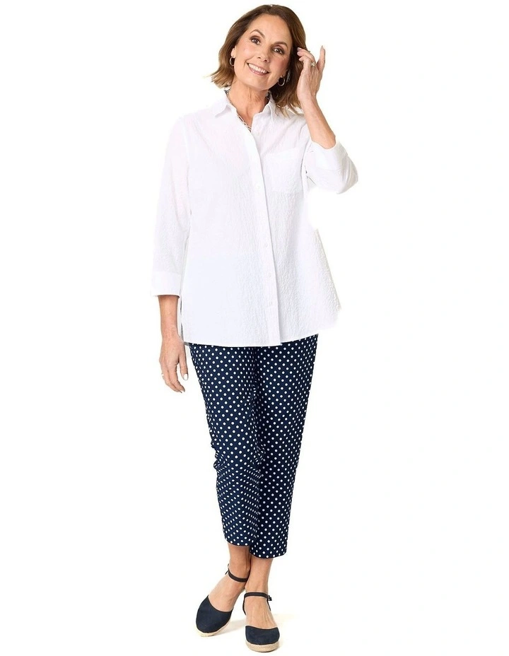 Spot Dot 7/8 Stretch Pant in Navy Multi image 4