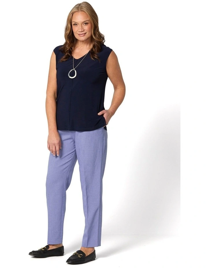 Reserve Plain Pull On Pant in Lilac image 4