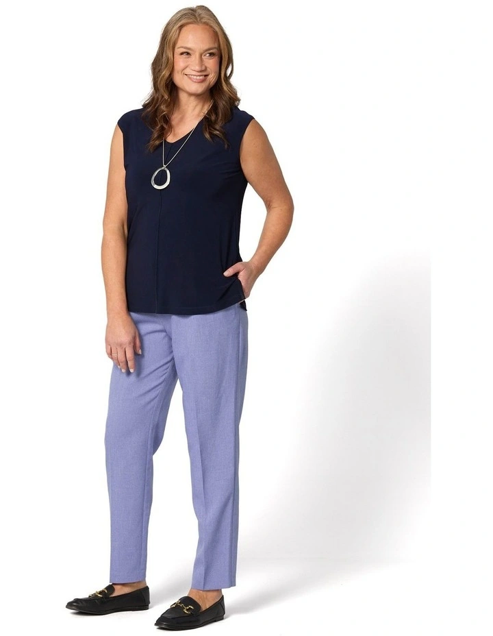 Reserve Plain Pull On Pant in Lilac image 7