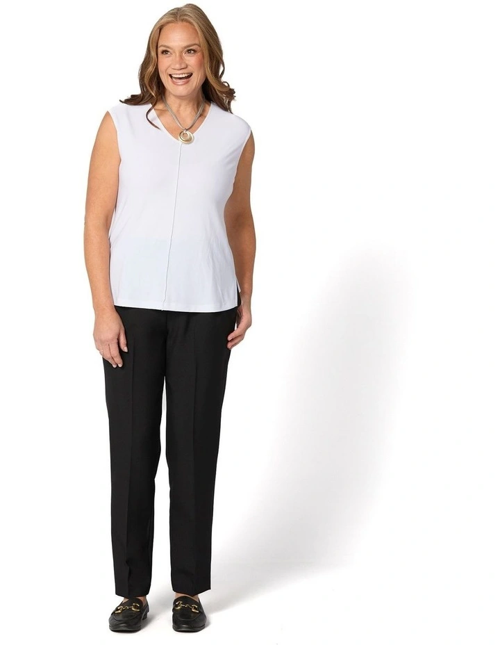 Reserve Plain Pull On Pant in Black image 7