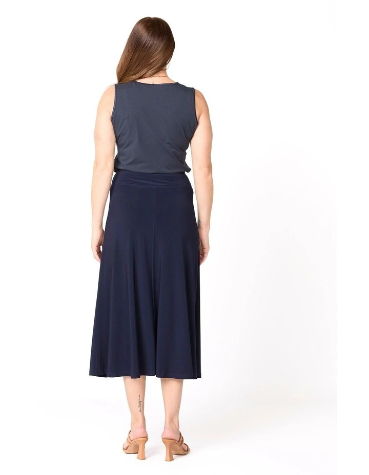 Hush Flared Midi Skirt in Blue image 2