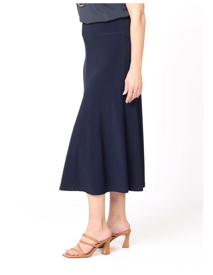 Hush Flared Midi Skirt in Blue image 3