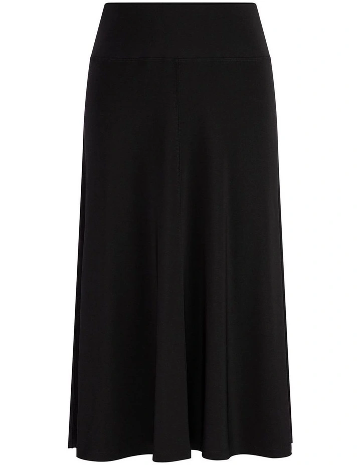 Hush Flared Midi Skirt in Black image 6