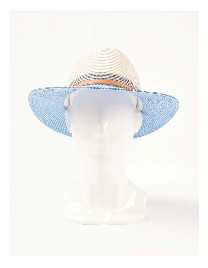 Heritage Town and Country Hat in Ivory/Ice Blue image 1