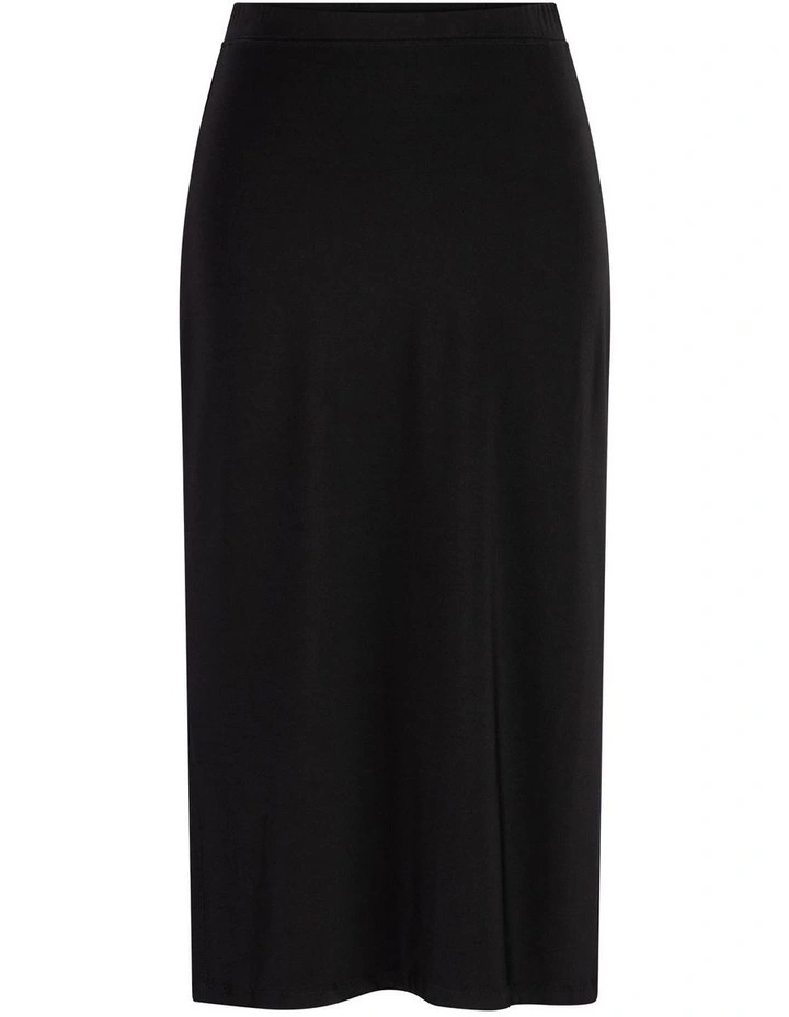 Hush Straight Midi Skirt in Black image 6