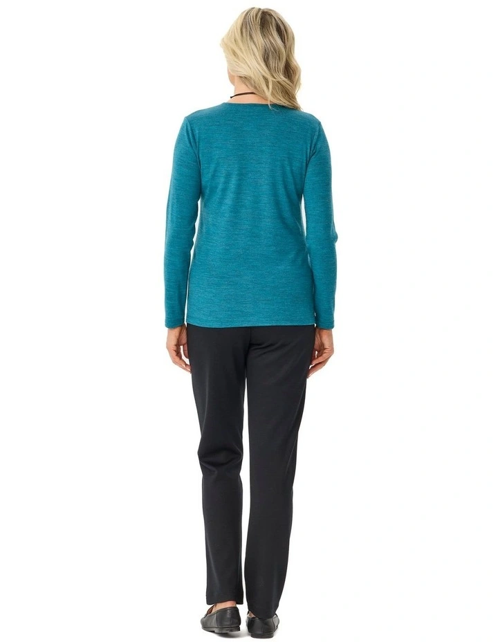 Hedrena Classic Long Sleeve Tee in Ocean image 2