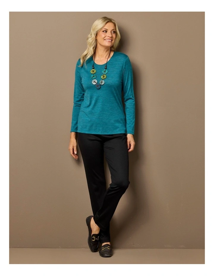 Hedrena Classic Long Sleeve Tee in Ocean image 6