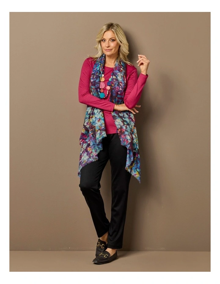 Hedrena Classic Long Sleeve Tee in Sangria image 7