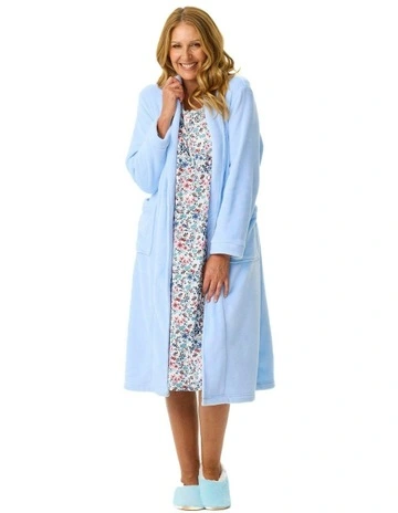 Wrap Dressing Gown in Blue