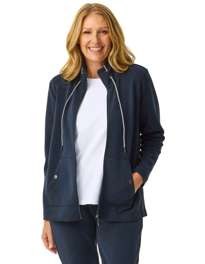 Energy Zip up Jacket in Navy image 1