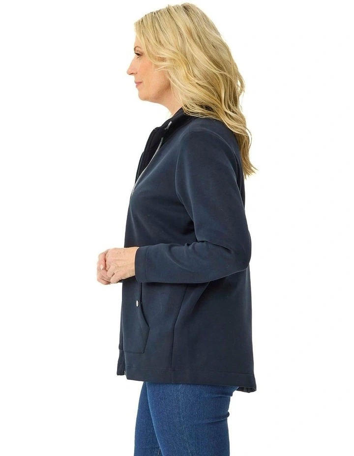 Energy Zip up Jacket in Navy image 3