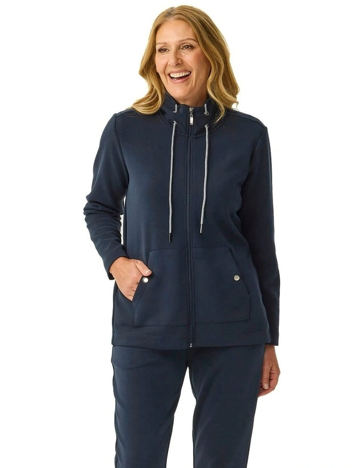 Energy Zip up Jacket in Navy image 4