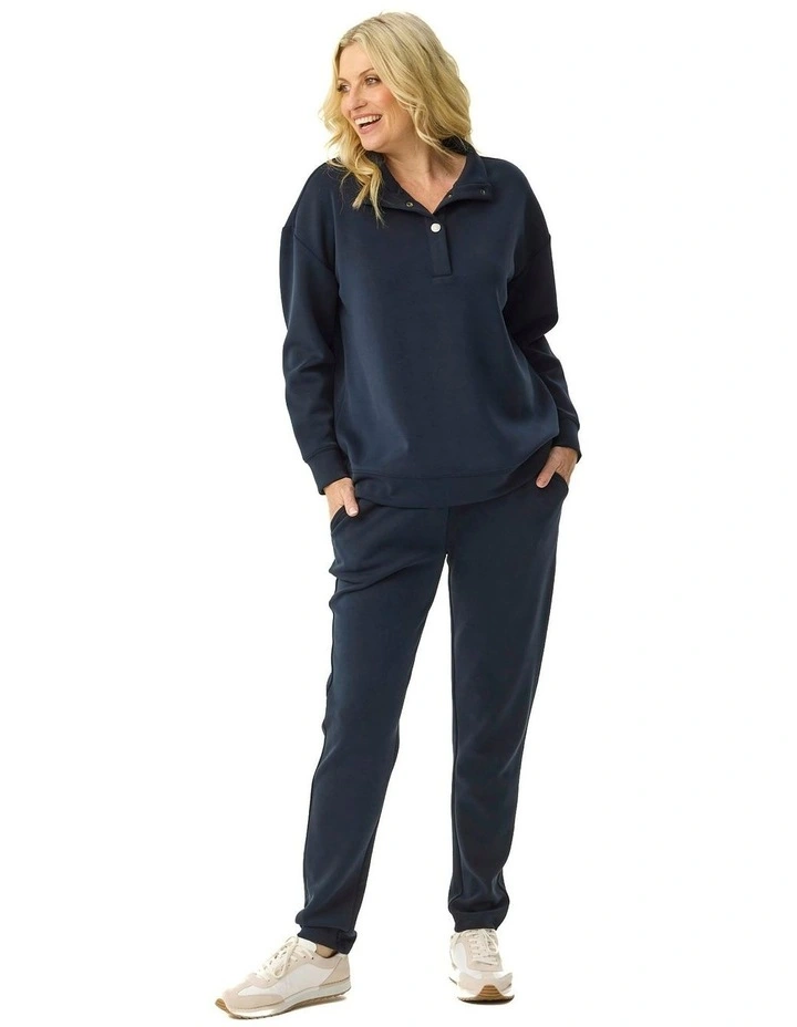 Energy Stud Neck Top in Blue image 4
