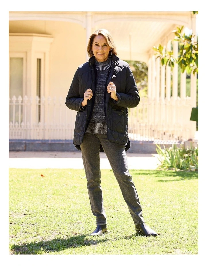 Moors Faux Fur Lined Jacket in Black image 7