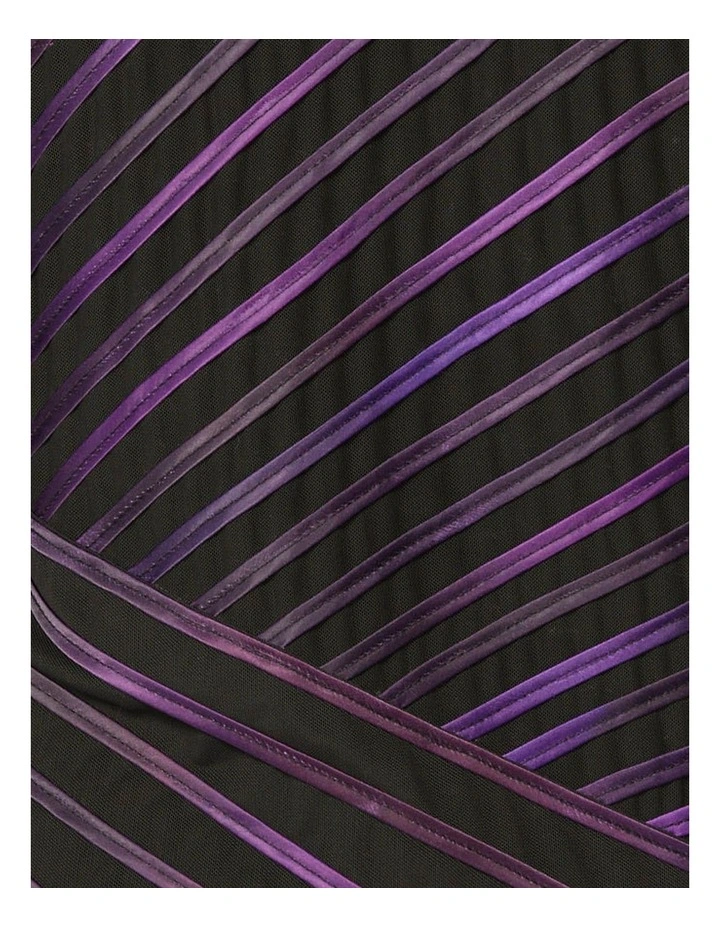 Raven Ribbon Mesh Button Up Jacket in Black image 6