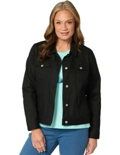Collared Suzy Jacket in Black