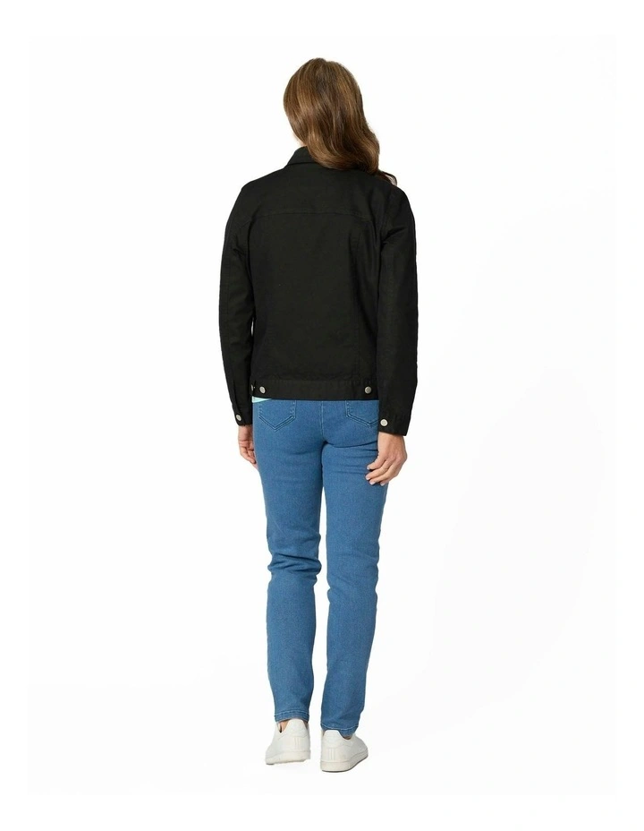 Collared Suzy Jacket in Black image 2
