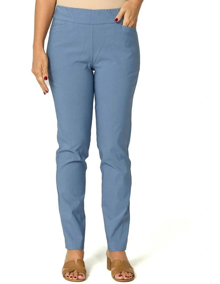 Chaucer Pocket Narrow Leg Pant in Blue image 1