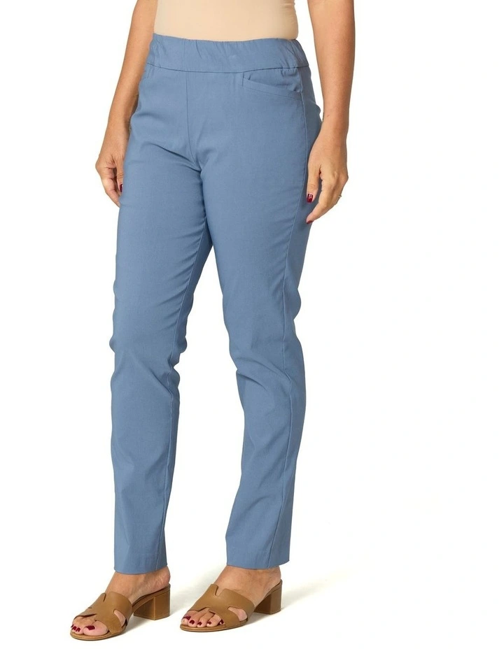 Chaucer Pocket Narrow Leg Pant in Blue image 4