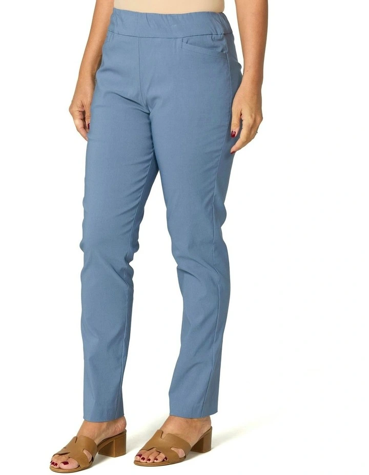 Chaucer Pocket Narrow Leg Pant in Blue image 4