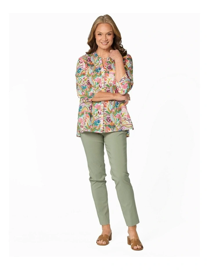 The Liberty Stage 3/4 Sleeve Shirt in Assorted image 4