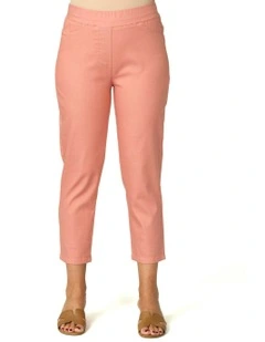 Sandy Stretch 7/8 Pull On Jean in Rose