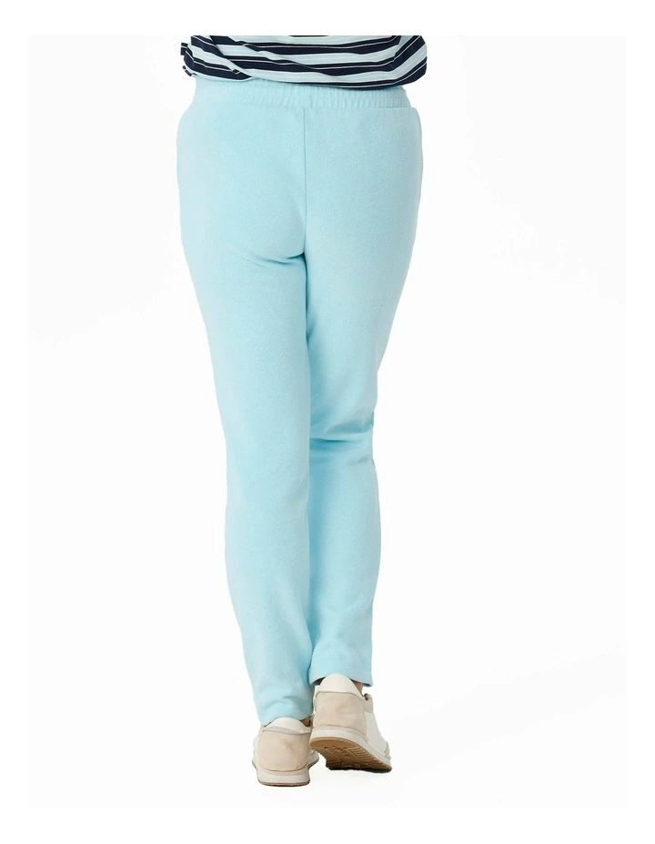 Haven Rib Drawstring Pant in Blue image 2