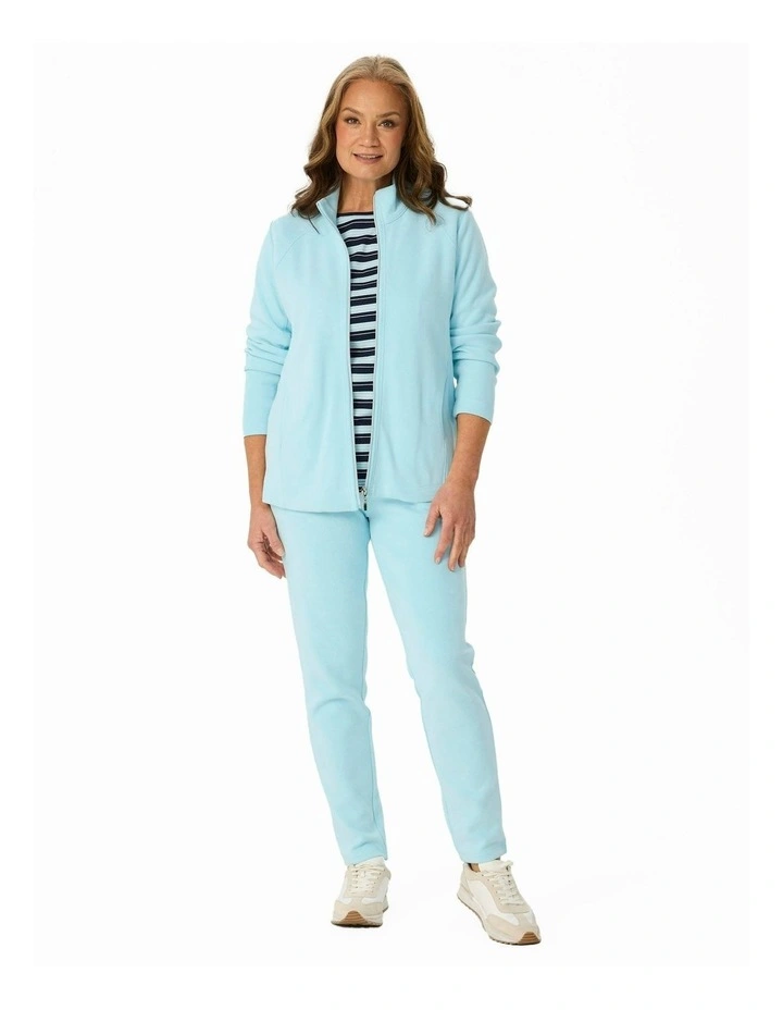 Haven Rib Drawstring Pant in Blue image 4