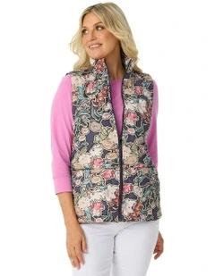 Suebelle Print Vest in Assorted