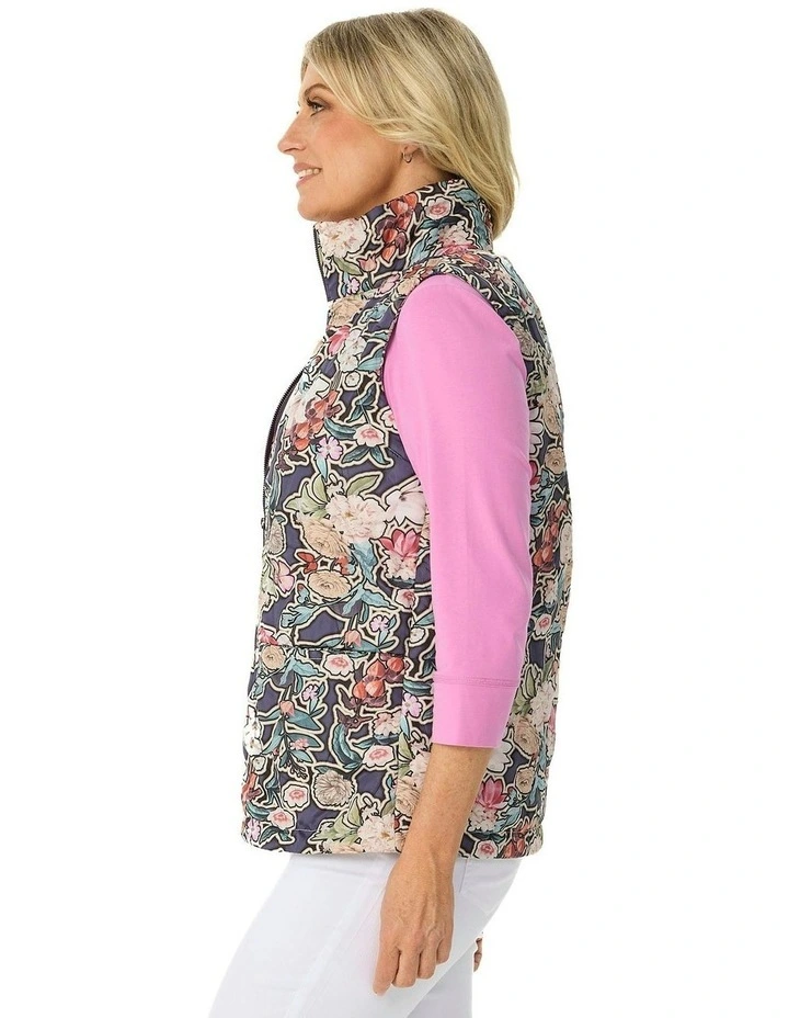 Suebelle Print Vest in Assorted image 3