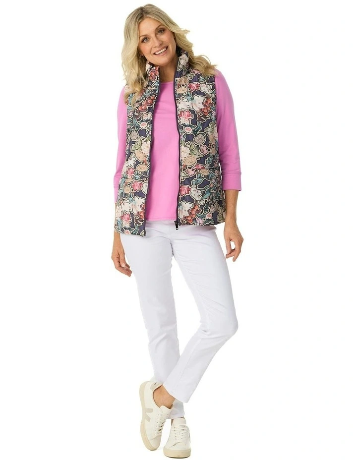 Suebelle Print Vest in Assorted image 4