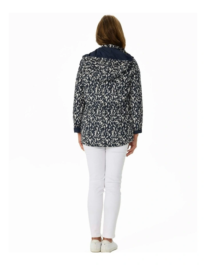 Noah Reversible Print Anorak in Navy image 2