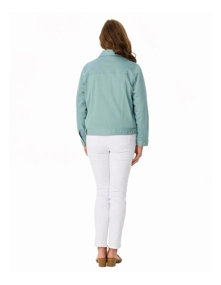 Collared Suzy Jacket in Teal image 2