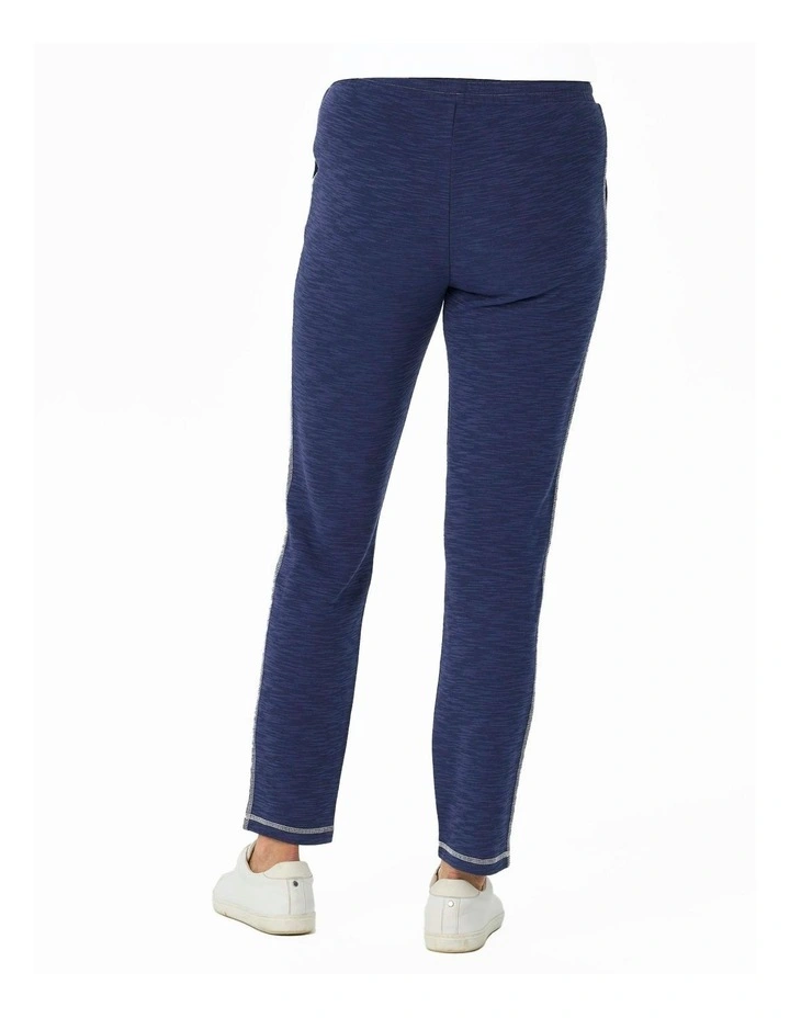 Retreat Top Stitch Pull On Pant in Indigo image 2