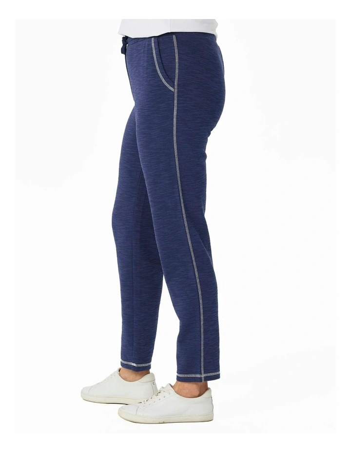 Retreat Top Stitch Pull On Pant in Indigo image 3