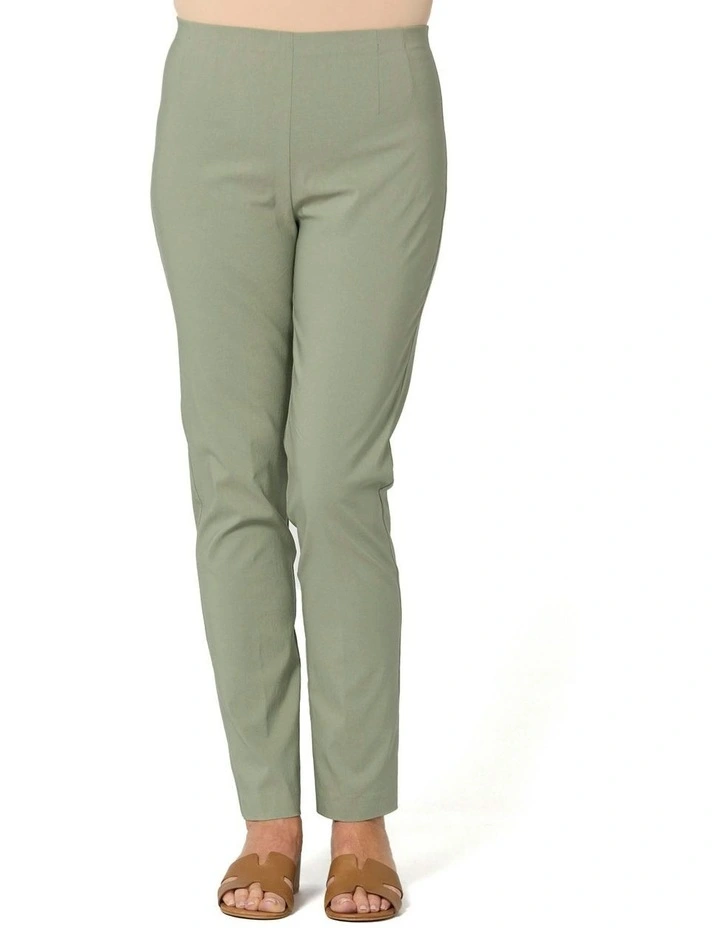 Chaucer Long Narrow Pant in Sage image 1