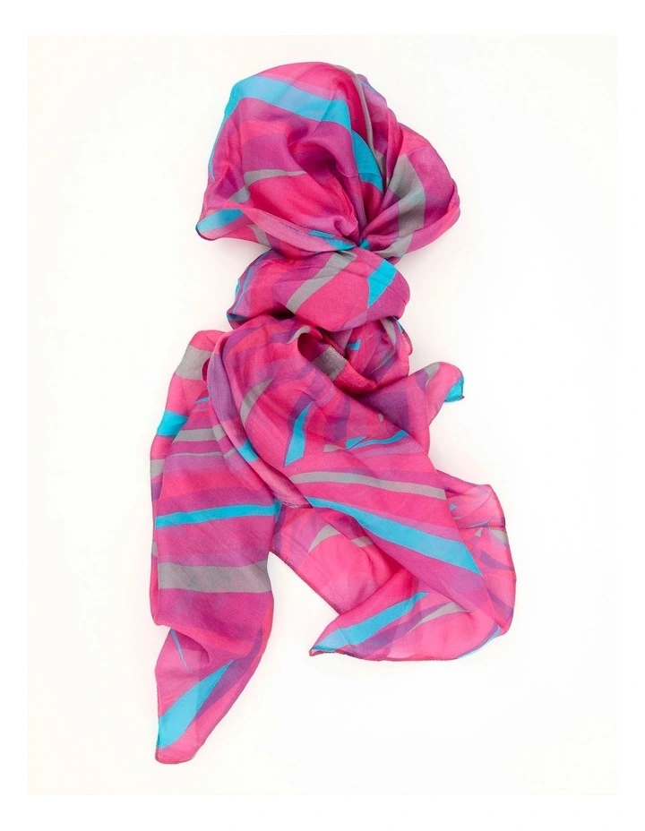 Salem Silk Scarf in Pink image 1