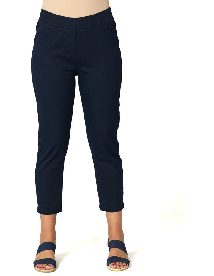 Sandy Stretch 7/8 Pull On Jeans in Blue image 1